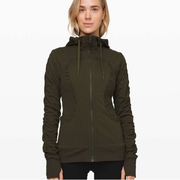 EUC Lululemon Reversible Dance Studio Jacket III Dark Olive - Picture 1 of 10